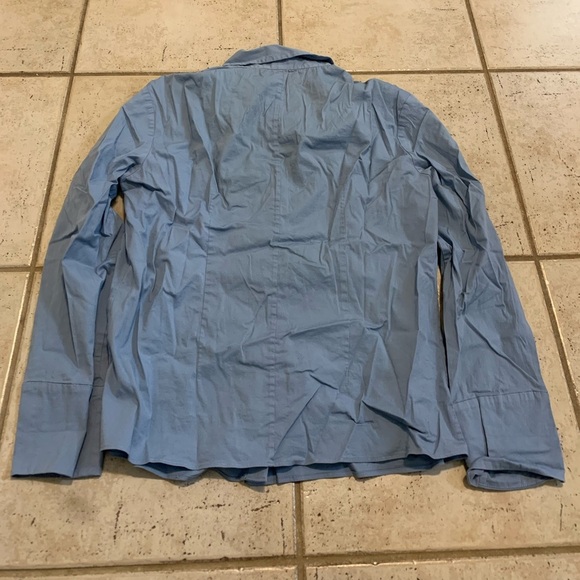💜 Banana Republic Casual Blue Button Down Shirt - Picture 2 of 7
